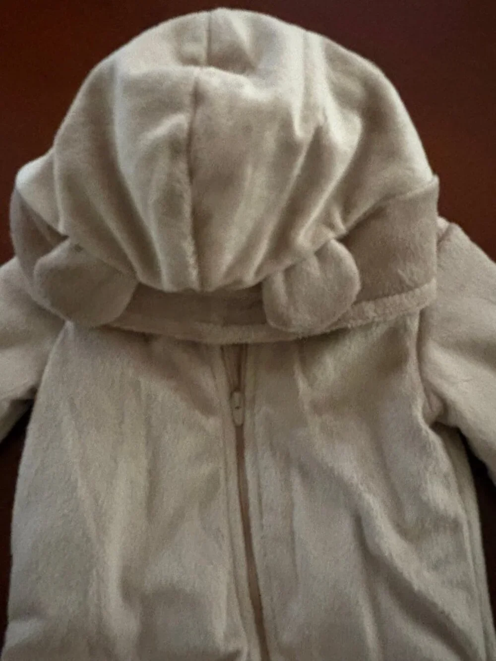 Carter's Just One You Bear Jumper Brown 6M Hooded NWOT Fuzzy Pajamas Sleeper